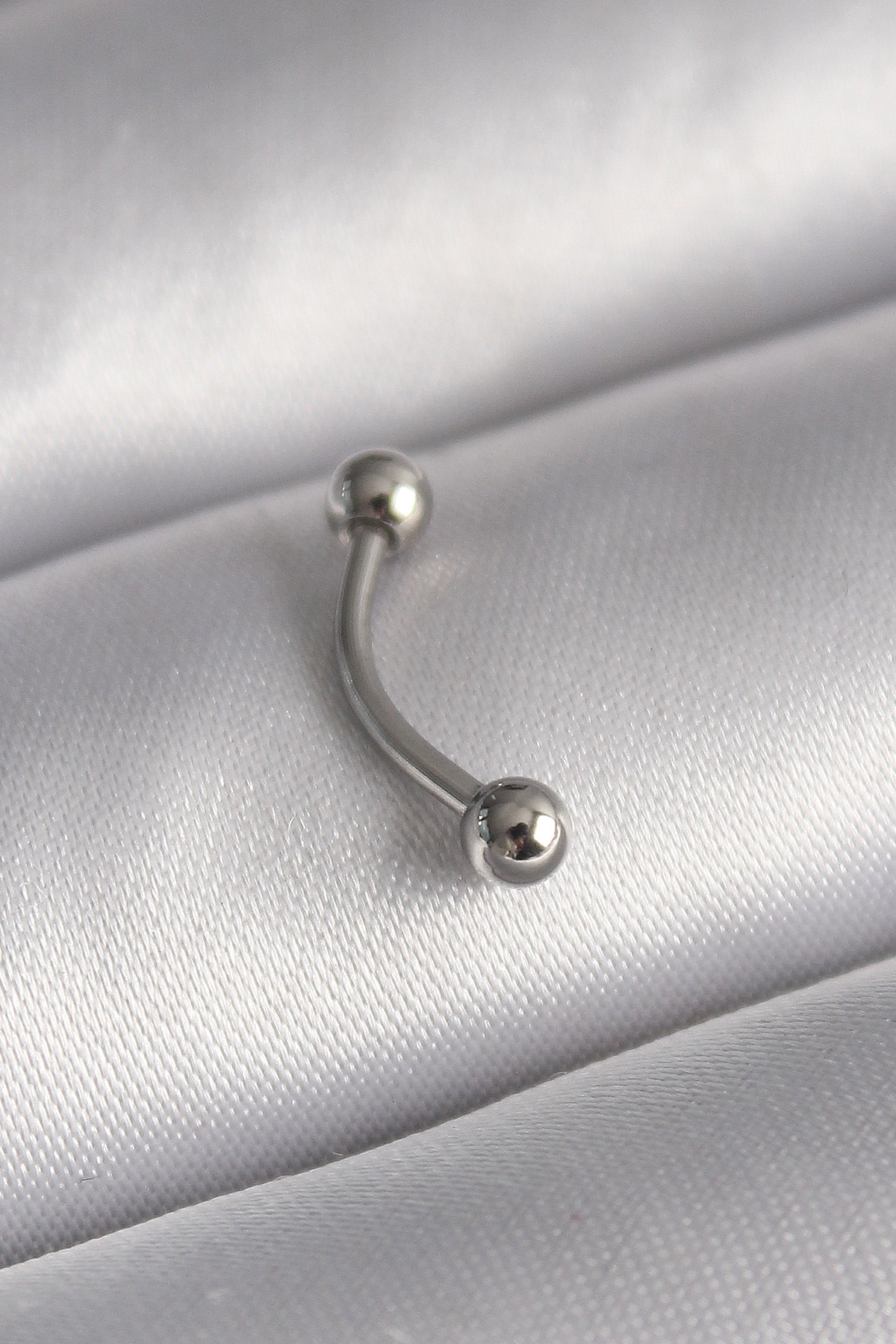 316L Çelik Gümüş Renk Topçuk Model Piercing - Lisinya