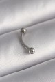 316L Çelik Gümüş Renk Topçuk Model Piercing - Lisinya