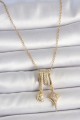 316L Çelik Gold Renk Zirkon Taşlı Sallantı Ay Yıldız Figür Charm Kadın Kolye - Lisinya 316L Çelik Gold Renk Zirkon Taşlı Sallantı Ay Yıldız Figür Charm Kadın Kolye - Lisinya