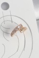 Pirinç Gold Renk Zirkon Taşlı Kadın Kıkırdak Küpe - Lisinya