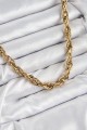 316L Çelik Halat Model Gold Renk Kadın Kolye - Lisinya