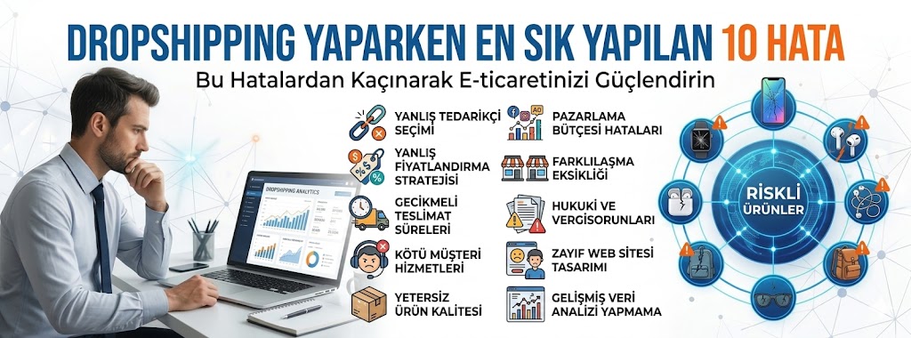 Dropshipping Yaparken En Sık Yapılan 10 Hata Dropshipping Yaparken En Sık Yapılan 10 Hata