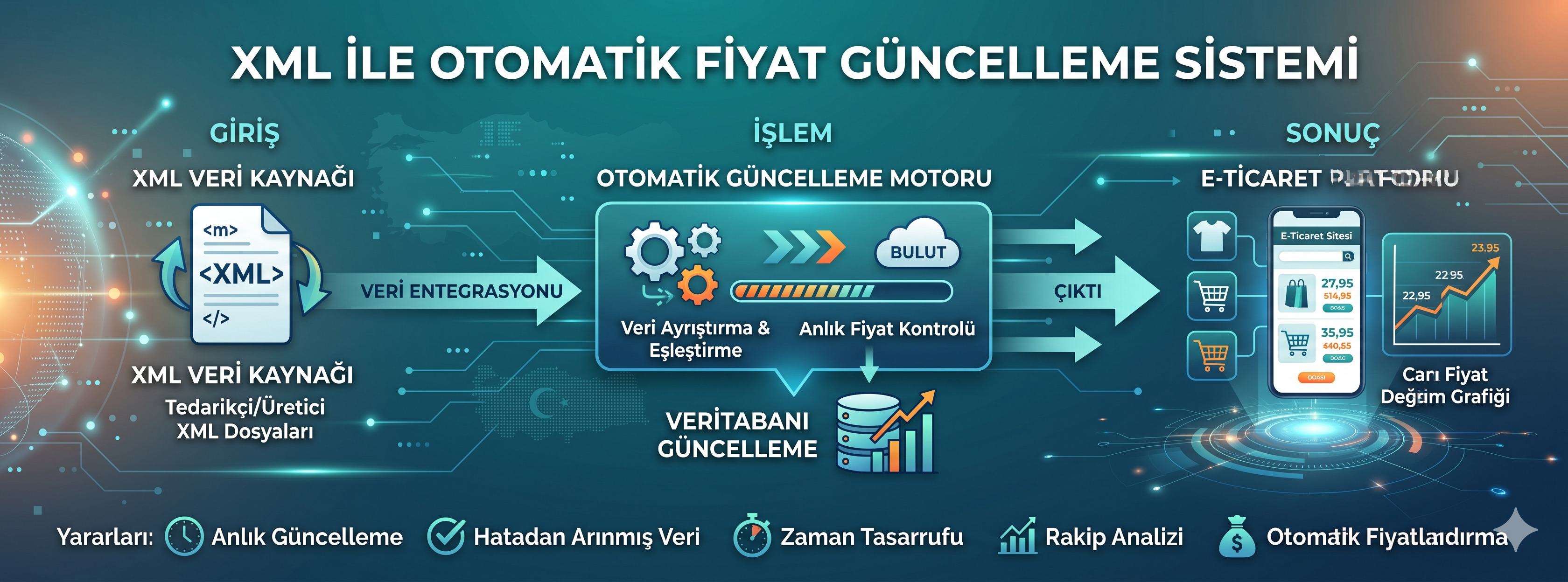 XML ile Otomatik Fiyat Güncelleme Sistemi XML ile Otomatik Fiyat Güncelleme Sistemi