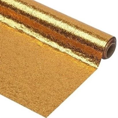 10 Metre Kendinden Yapışkanlı Silinebilir Mutfak Tezgah Üstü Sticker Folyo Gold Renk ( Lisinya )