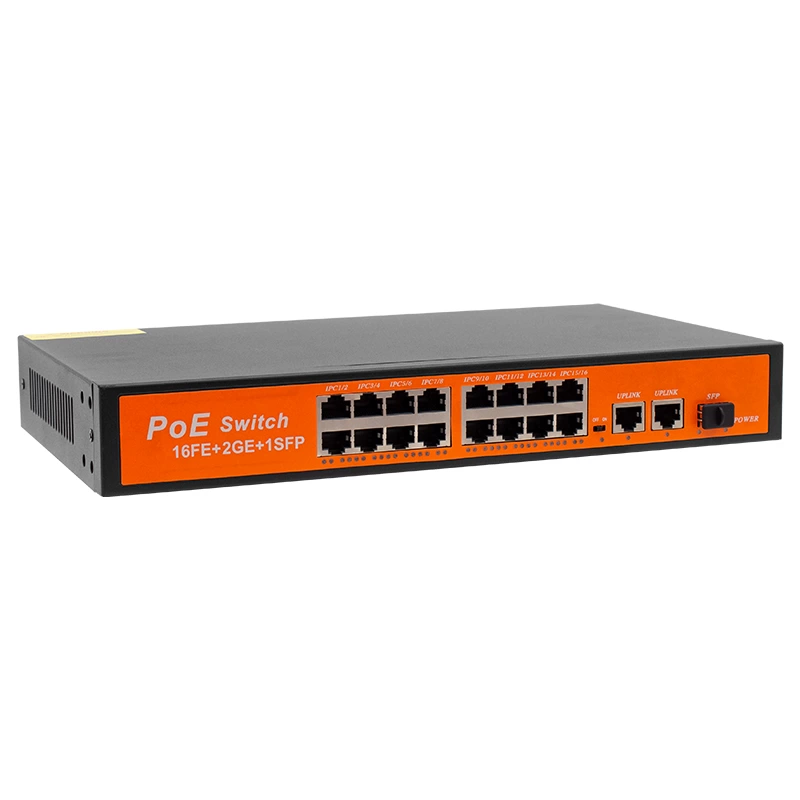 16 Port 10/100/1000 Mbps 300 Watt 16+3+sfp  Poe Gıgabıt Ethernet Swıtch ( Lisinya )