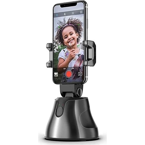 360° Hareket Algılayıcı Sensörlü Akıllı Çekim Selfie Video Takip Tripodu ( Lisinya )
