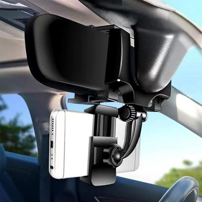 Araç İçi Dikiz Aynaya Takılan Telefon Tutucu Otomobil İçi Telefon Tutma Aparatı ( Lisinya )