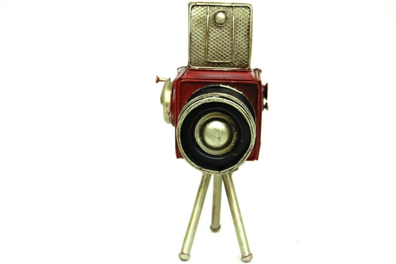 Vintage Tasarım Dekoratif Metal Kamera ( Lisinya )