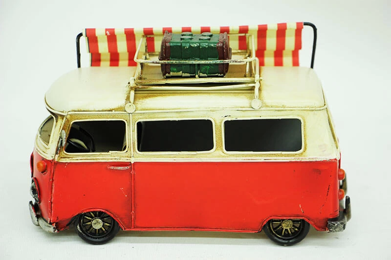 Dekoratif Metal Minibüs Çerçeveli Ve Tenteli ( Lisinya )