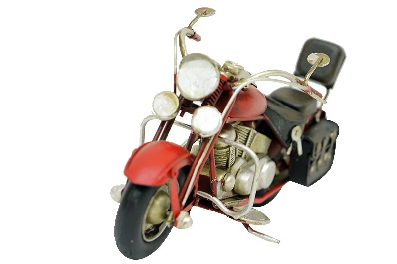 Vintage Tasarım Dekoratif Metal Motosiklet ( Lisinya )