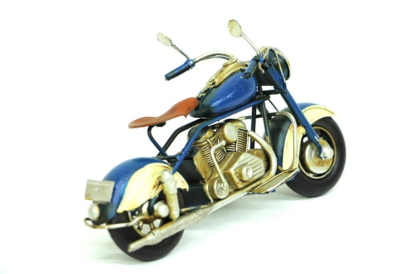 Vintage Tasarım Dekoratif Metal Motosiklet ( Lisinya )