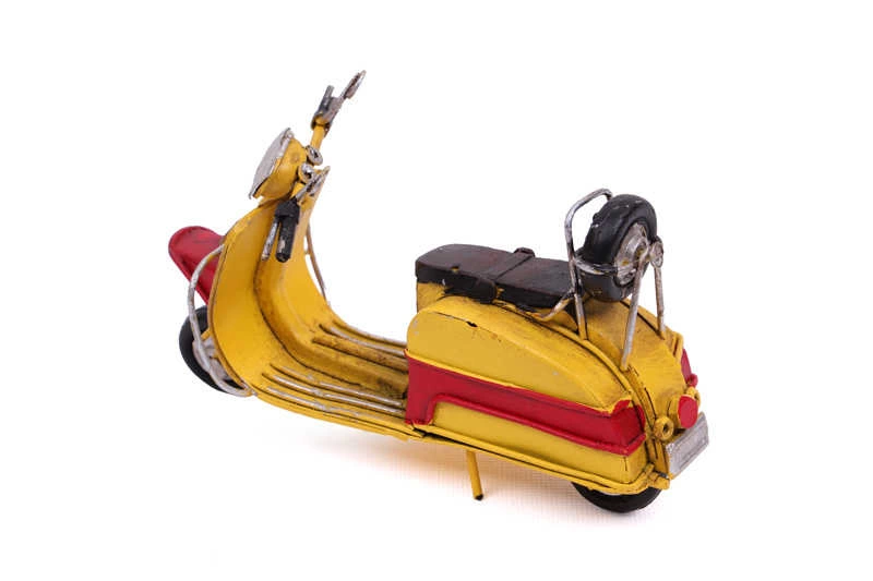 Vintage Tasarım Dekoratif Metal Scooter ( Lisinya )