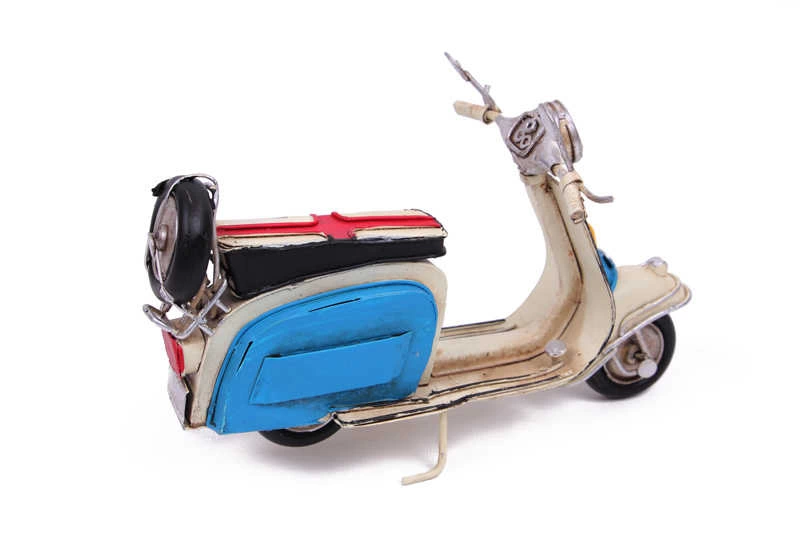Vintage Tasarım Dekoratif Metal Scooter ( Lisinya )