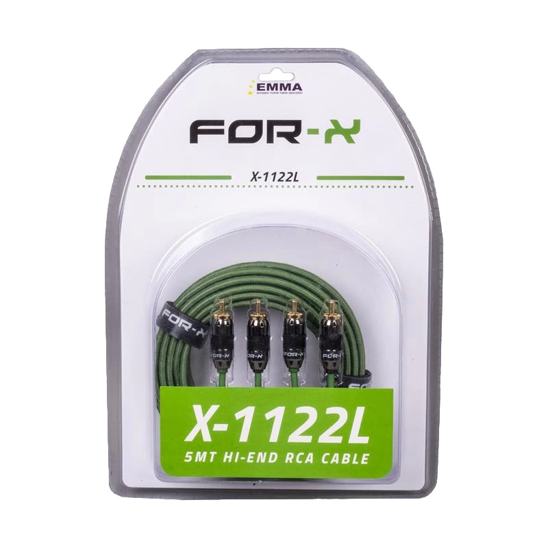 Forx X-1122l 2 Rca + 2 Rca Bakır 5 Metre Kablo ( Lisinya )