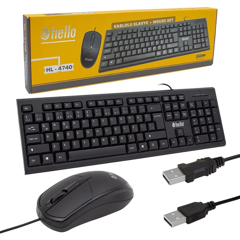 Hl-4740 Kablolu Klavye+mouse Set ( Lisinya )