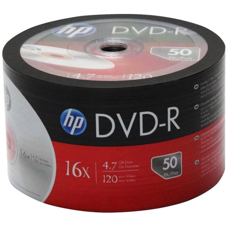 Hp Dme00070-3 Dvd-r 4.7 Gb 120 Min 16x 50li Paket Fiyat ( Lisinya )