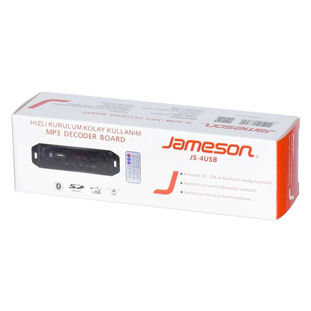 Jameson Js-4usb Bluetooth-usb-aux-sd Kart Fm Radıo Oto Teyp Çevirici ( Lisinya )