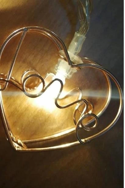 Kalpli Şerit Led Işık Zinciri Aydınlatma Doğum Günü Süs Işığı ( Lisinya )