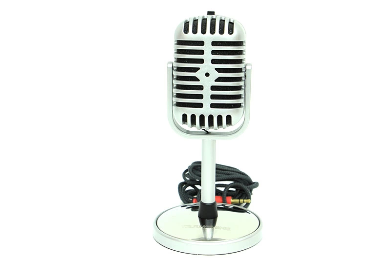 Karaoke Mikrofon Silver ( Lisinya )