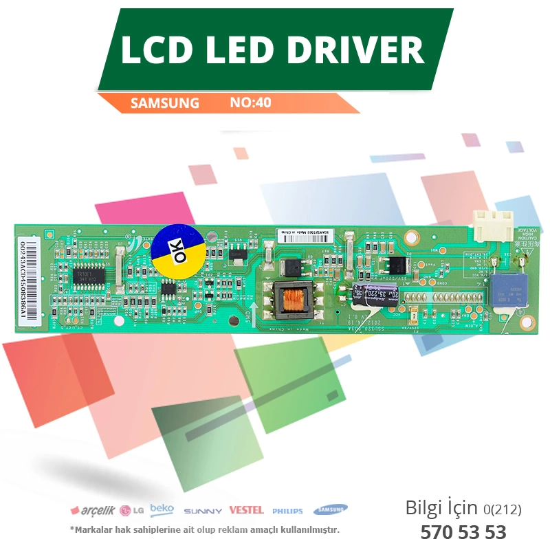Lcd Led Drıver Samsung Ssl320-od3a Lta320ap33-wk-40 ( Lisinya )