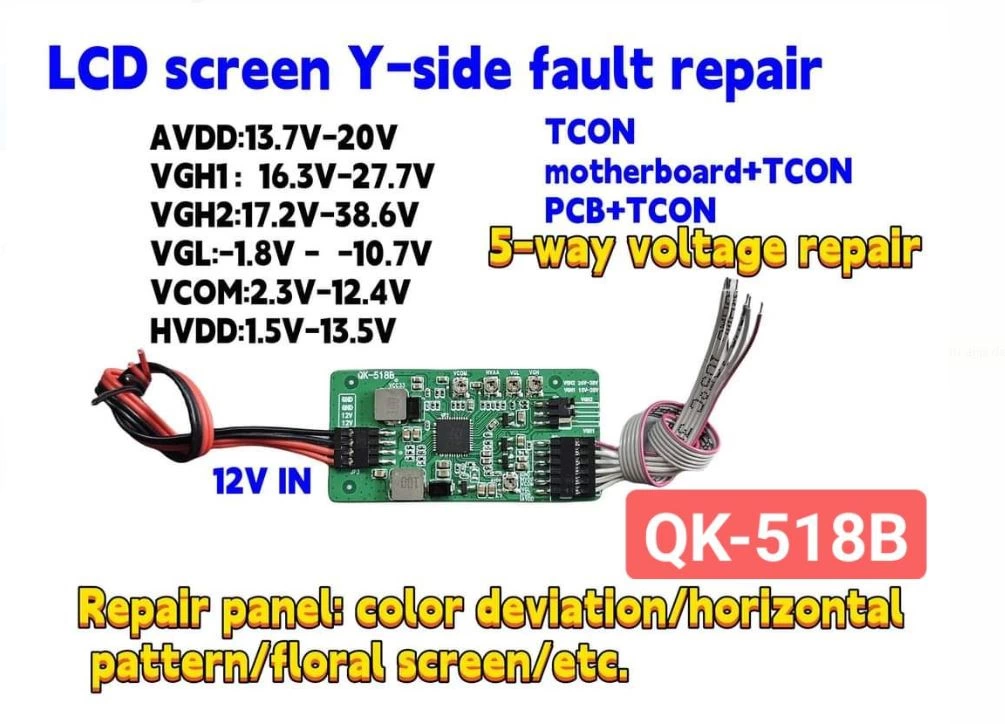 Lcd Panel Repair Kart Qk518b ( Lisinya )