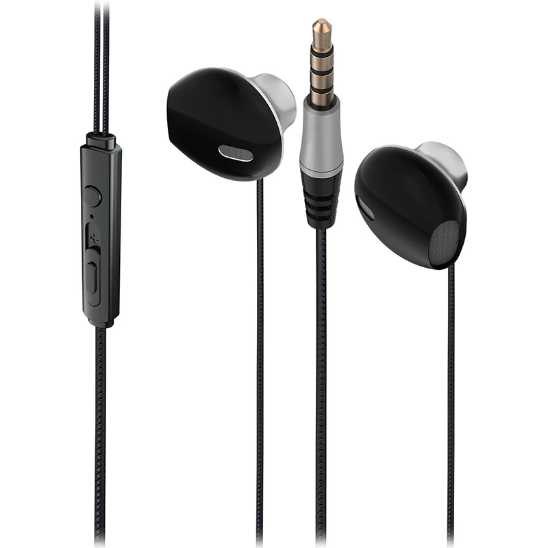 Lenovo Lecoo Eh101 3.5mm Jacklı Gümüş Tasarımlı Siyah Kablolu Kulak İçi Mikrofonlu Kulaklık ( Lisinya )