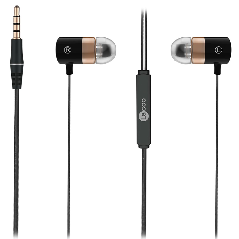 Lenovo Lecoo Eh103 3.5mm Jacklı Kablolu Kulak İçi Mikrofonlu Siyah Kulaklık ( Lisinya )