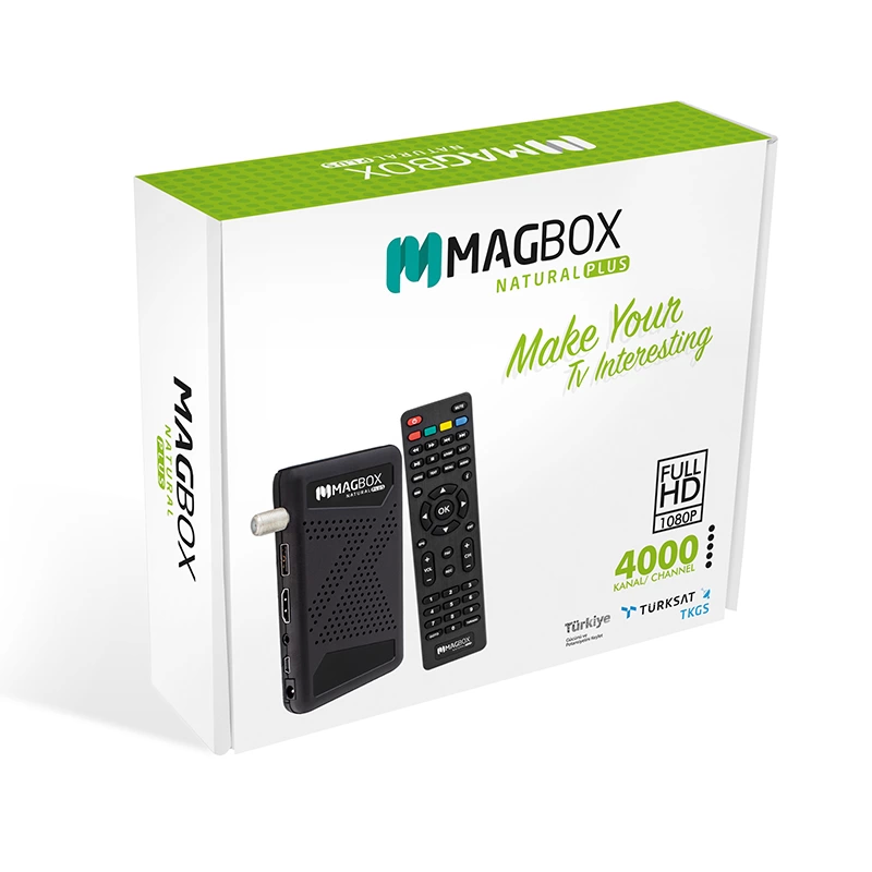 Magbox Natural Plus Tkgsli + Youtubelu Full Hd + Usb Mini Hd Uydu Alıcısı ( Lisinya )