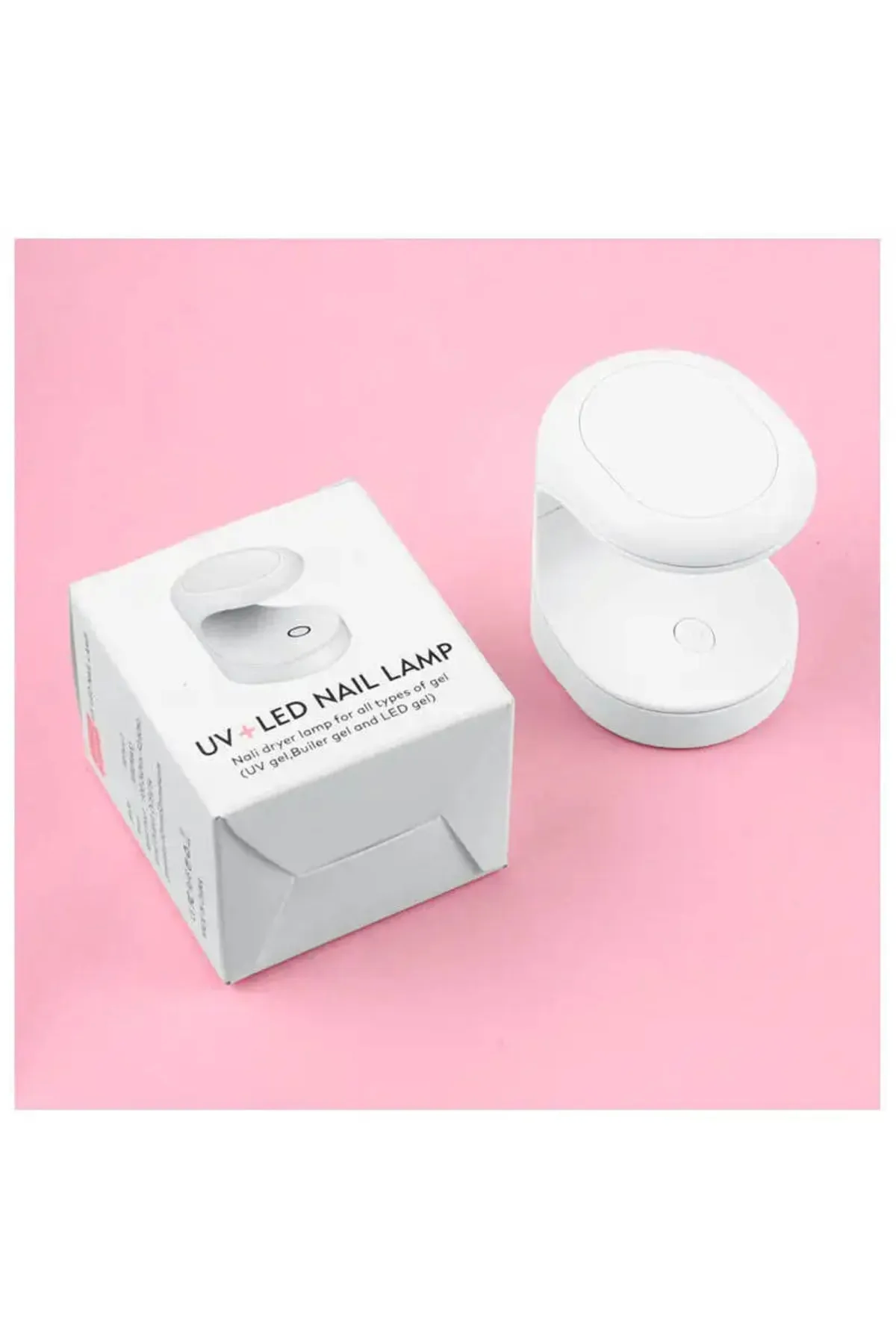 Mini Uv Led Işık Oje Tırnak Kurutucu Tasarımlı Express Protez Tırnak Kiti Kurutma Cilası ( Lisinya )