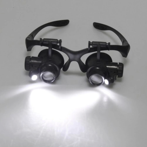 Nikula-gözlük Modeli 10x 15x 20x 25x Lens,2led Işıklı,büyüteç ( Lisinya )