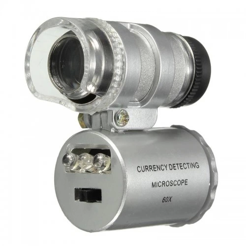 Nikula-ıphone5 Için Uyumlu Kapaklı Lens Mikroskop Taşınabilir Mini Cep Boyutu Led Mikroskop No.9882-ip5ii ( Lisinya )