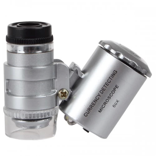 Nikula-ıphone5 Için Uyumlu Kapaklı Lens Mikroskop Taşınabilir Mini Cep Boyutu Led Mikroskop No.9882-ip5ii ( Lisinya )