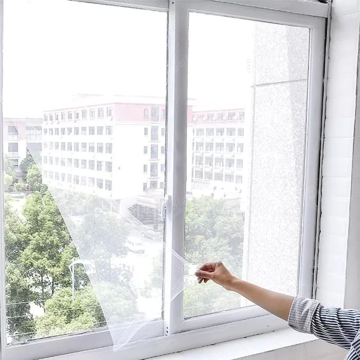 Pencere Cam Sineklik-beyaz ( 125 Cm X 75 Cm)+4m Bant ( Lisinya )