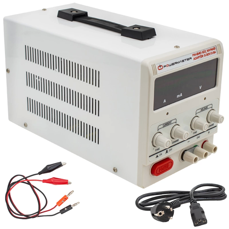 Pm-1840  0-30 Volt/0-5 Amper Arası Dc Güç Kaynağı Adaptör ( Lisinya )