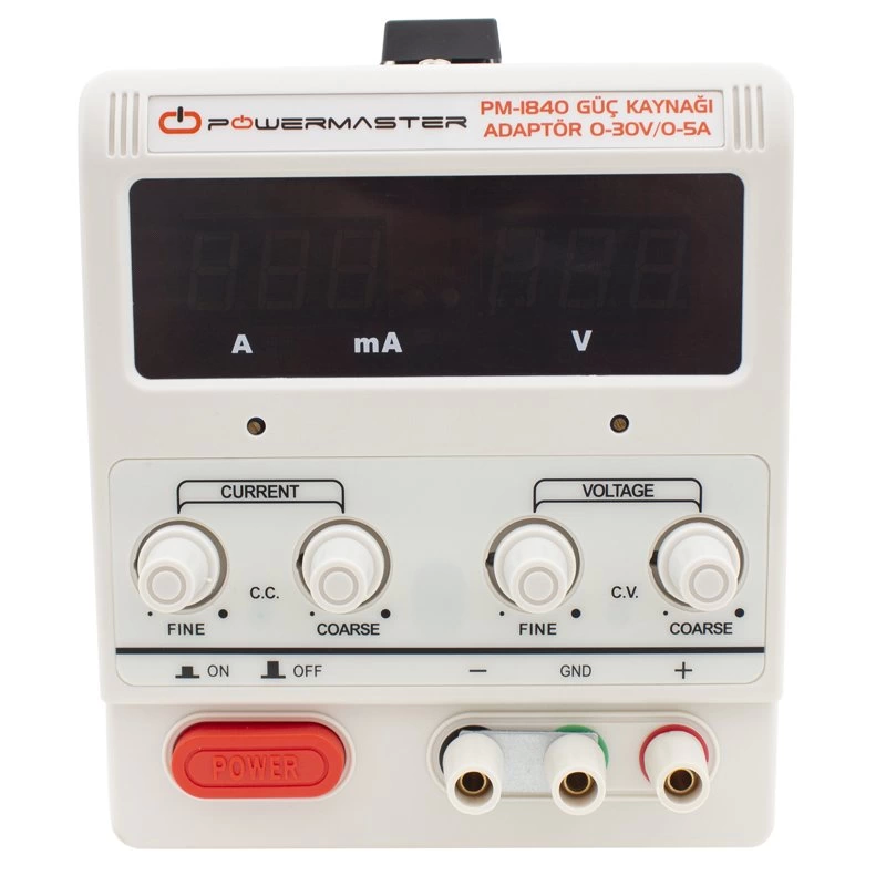 Pm-1840  0-30 Volt/0-5 Amper Arası Dc Güç Kaynağı Adaptör ( Lisinya )