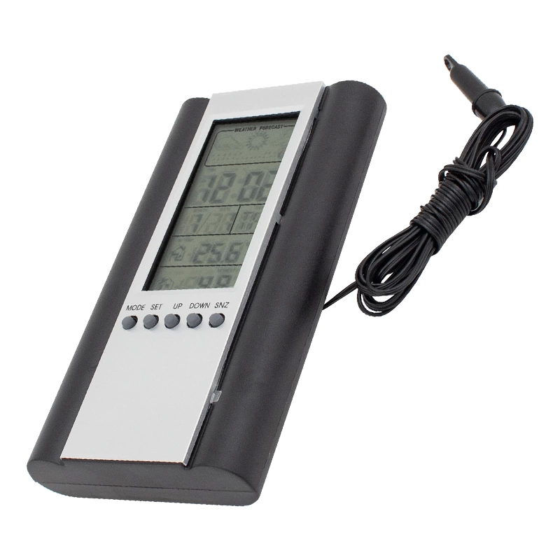 Pm-6107 Sıcaklık Nem Ölçer Termometre Saat-alarm ( Lisinya )