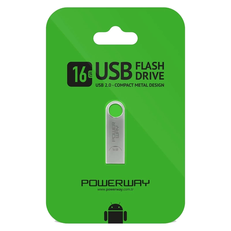 16 Gb Metal Usb 2.0 Flash Bellek ( Lisinya )
