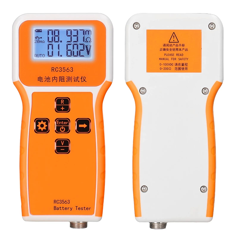 Rc3563 200 Ohm 100v El Taşınabilir Pil Dahili Direnç Voltaj Test Cihazı 3 Haneli Ekran ( Lisinya )