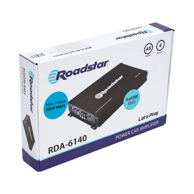 Roadstar Rda-6140 4 Kanal 3000 Watt Oto Anfi ( Lisinya )