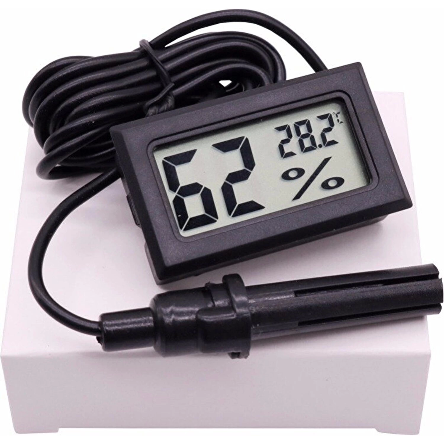4 Adet Dijital Ekran Sıcaklık Ve Nem Ölçer - Termometre Higrometre Kuluçka ( Lisinya )