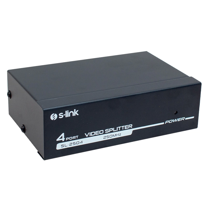 S-lınk Sl-2504 4 Port 250 Mhz Monitör Çoklayıcı Vga Splıtter Dağıtıcı ( Lisinya )
