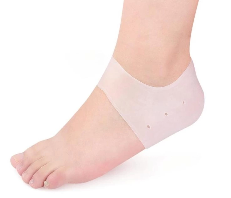 Pratik Silikon Topuk Çorabı Beyaz Renk ( Lisinya )