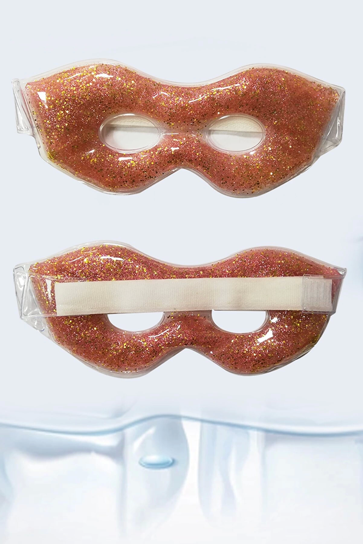 Simli Jel Göz Pedi Buz Maskesi Yorgunluk Giderici Soğutma Göz Bakımı Rahatlatıcı Uyku Maskesi ( Lisinya )