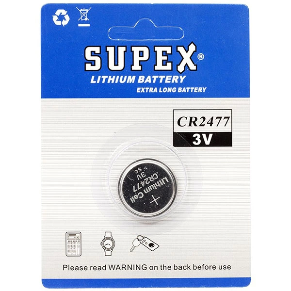 Supex Cr2477 3 Volt Lityum Pil Tekli ( Lisinya )