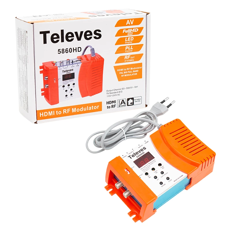 Televes 5860hd Hdmı Av Girişli Full Band Rf Modülatör Ahd Kameralar İçin ( Lisinya )