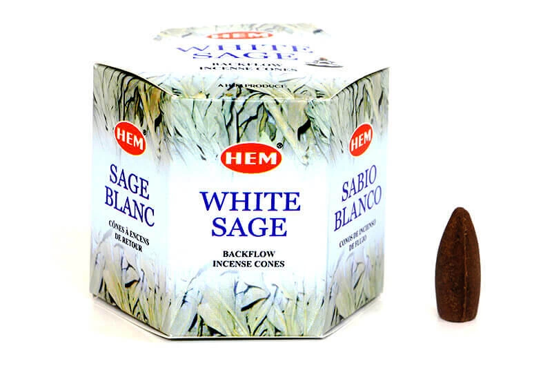 White Sage Back Flow Cones ( Lisinya )