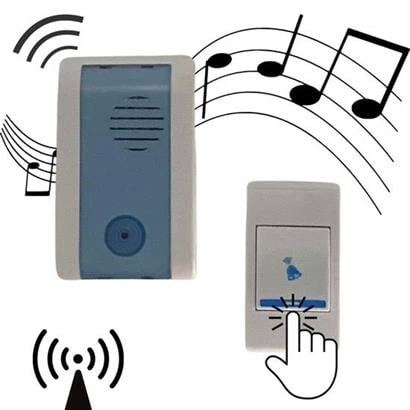 Wireless Bağlantılı Ev, Ofis, Daire Veya Bahçe Kapıları İçin Kablosuz Kapı Zili ( Lisinya )