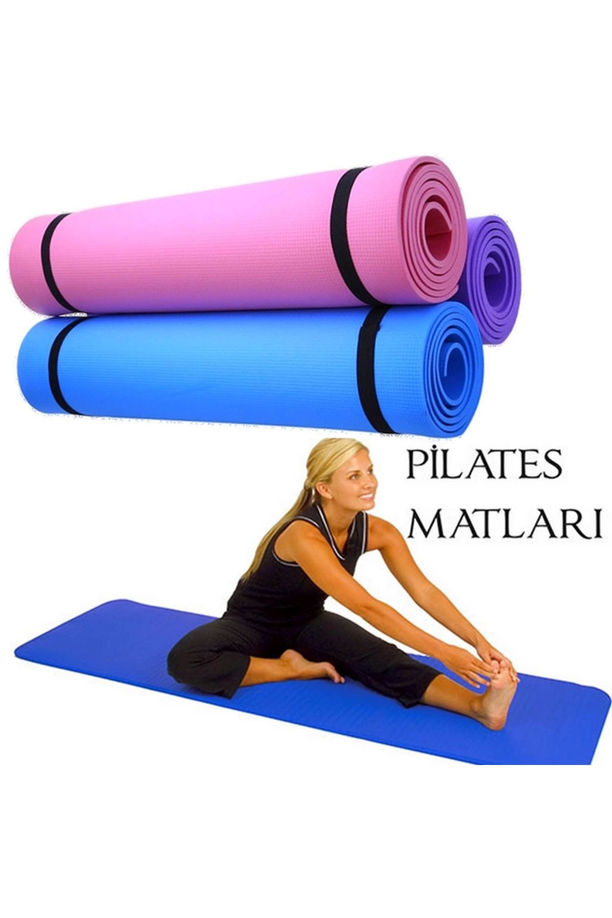 Yoga Mat Egzersiz Aerobik Fitness Yoga Halısı Plates Minderi ( Lisinya )