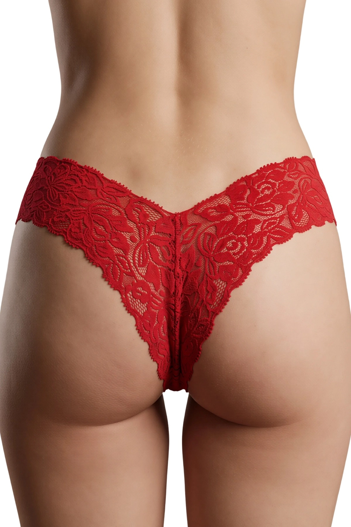 Kırmızı Çiçek Desenli Dantel String Külot TM1526 Kırmızı Çiçek Desenli Dantel String Külot TM1526