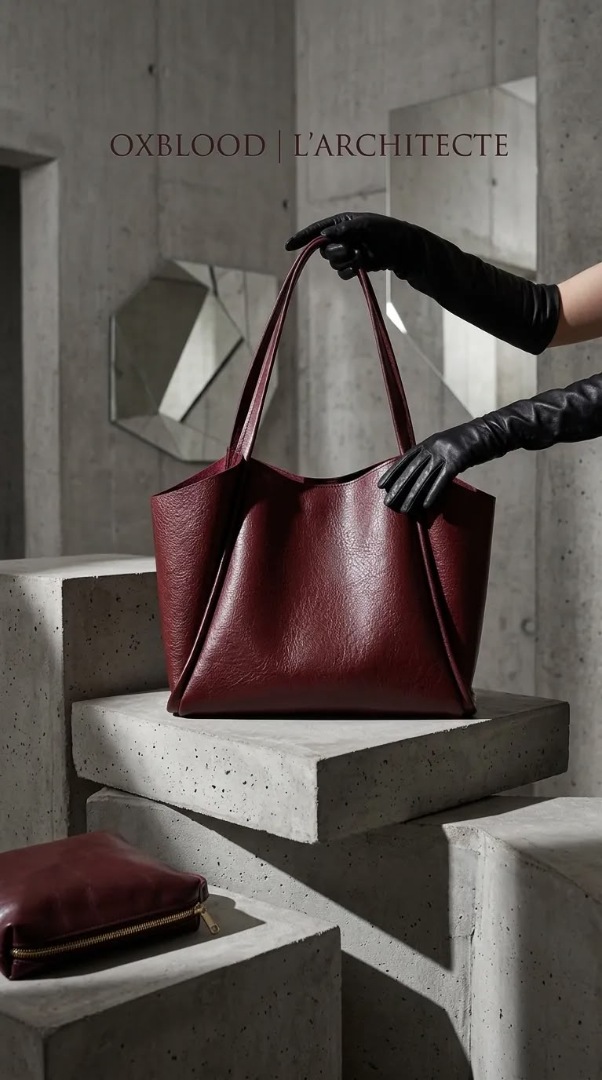 Bordo Yumuşak Deri Omuz Çantası 31x24 cm Ekstra Makyaj Çantalı Günlük Kadın Çanta - Lisinya